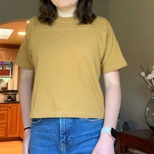 UO Truly Madly Deeply Trucker Cropped Tee